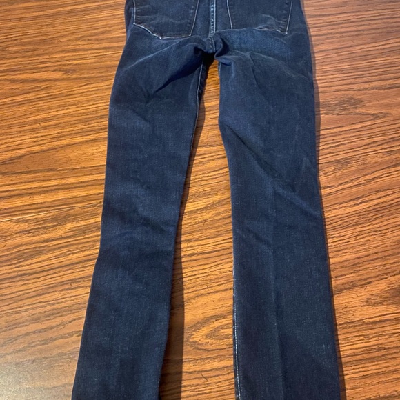Abercrombie & Fitch Simone High Rise Ankle Jeans Size 00 Waist 24 Dark Blue - Picture 4 of 6